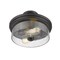 Z-Lite Bohin 2 Light Semi Flush Mount, Matte Black And Clear Seedy 464SF-MB - alternate 5